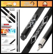 Professional 58" Fiberglass Pool Cue Stick 19-21 oz for Billiards  Snooker