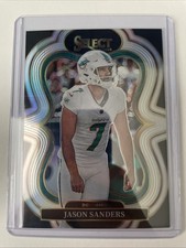 2025 Panini Select Football Jason Sanders #382 Suite Level Silver Prizm Dolphins