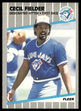 1989 Fleer Cecil Fielder Toronto Blue Jays #232