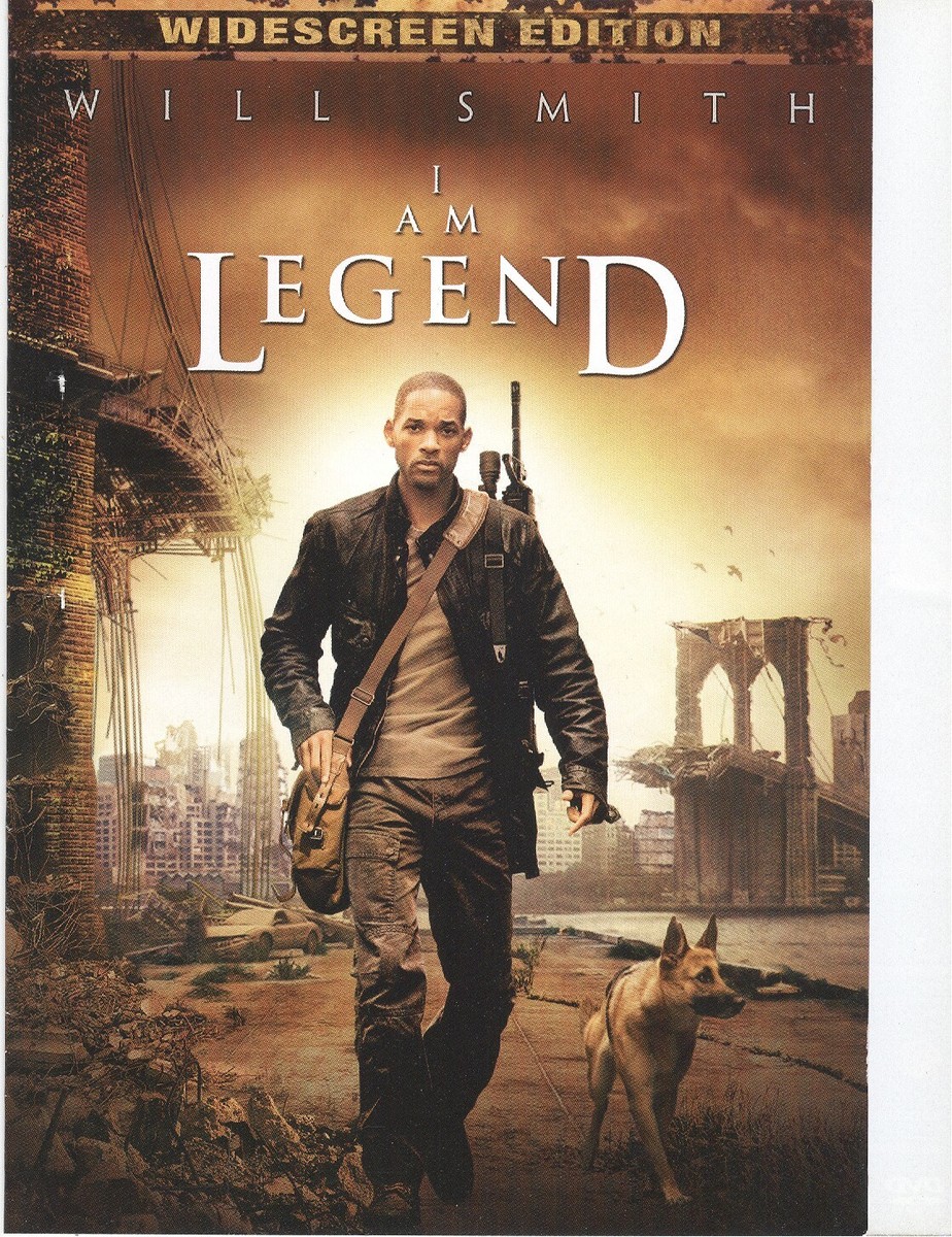 No Disc No Case ORIGINAL COVER ART I Am Legend (2008 WS DVD