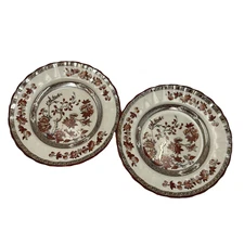 Vintage Spode Copeland India Tree Bread & Butter Plates 6.5" Lot of 2 Old Mark