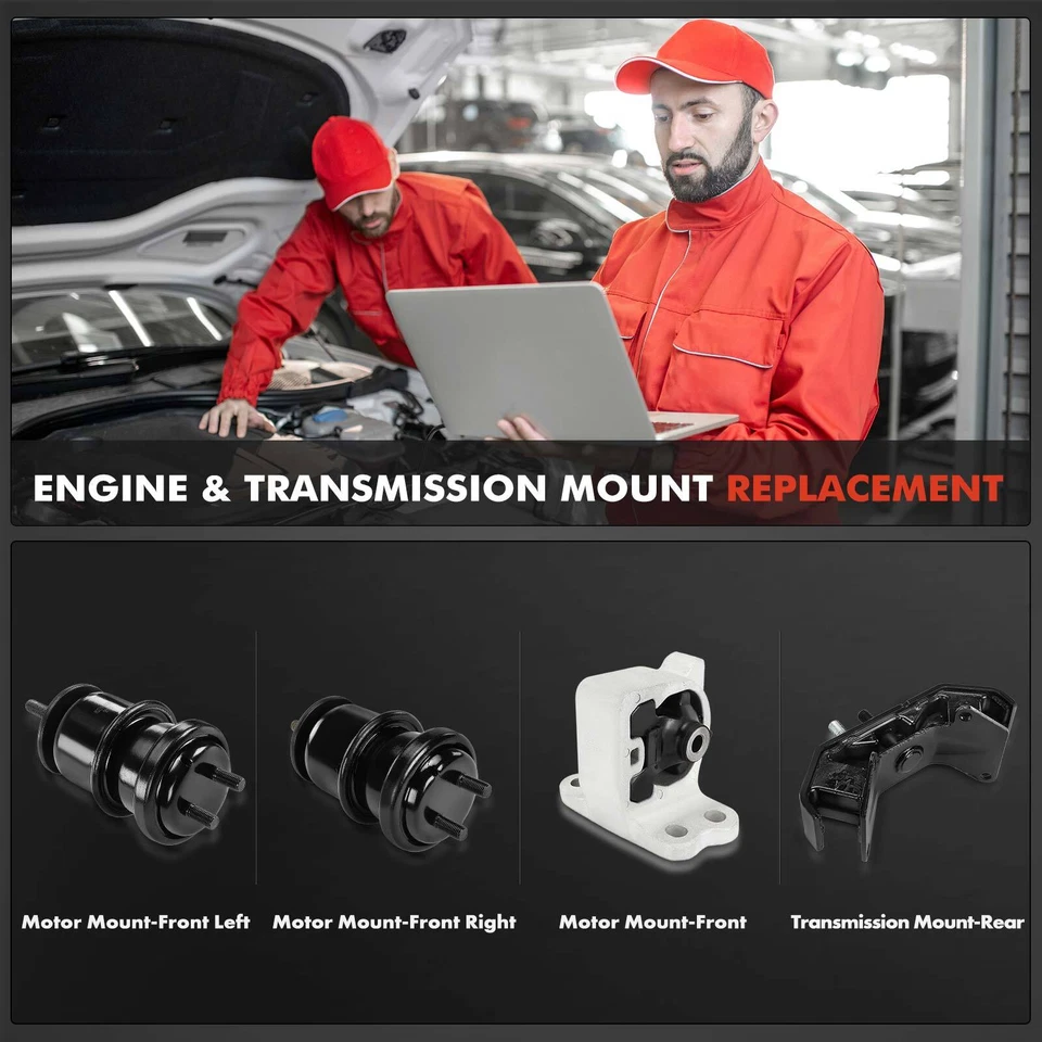 Soporte de motor y transmisión 4 piezas para Subaru Outback Legacy 2015-2019 2,5 L Foto 2 de 4