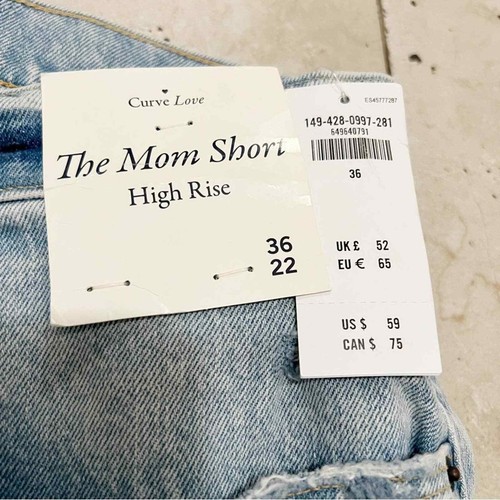 Abercrombie & Fitch Curve Love The Mom Short High Rise - Picture 12 of 12