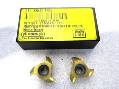 Horn (311.1835.01) M311 7-8 TPI Internal Thread Milling Insert - Lot of 2