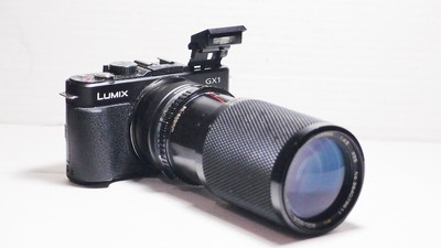 80-200mm= Objektiv 160-400mm auf OLYMPUS PEN G Lumix 4K Micro Digital OM-D E-M10 GH2