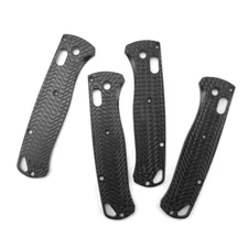 1 Pair Aluminum Alloy Knife Scales Handle Grip Patches for Bugout 535 Knives