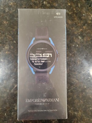 Emporio Armani Smartwatch 44mm Black Men's Smartwatch for sale