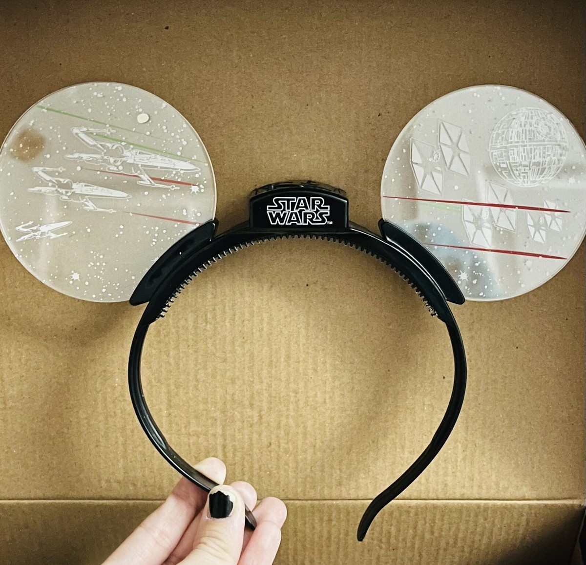 Disney Star Wars Light-Up LED Mickey Ears Headband Death 