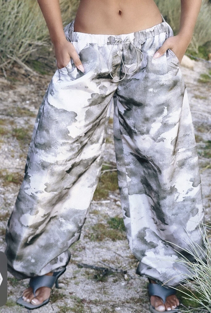 Pretty little thing grey Camo joggers eBay