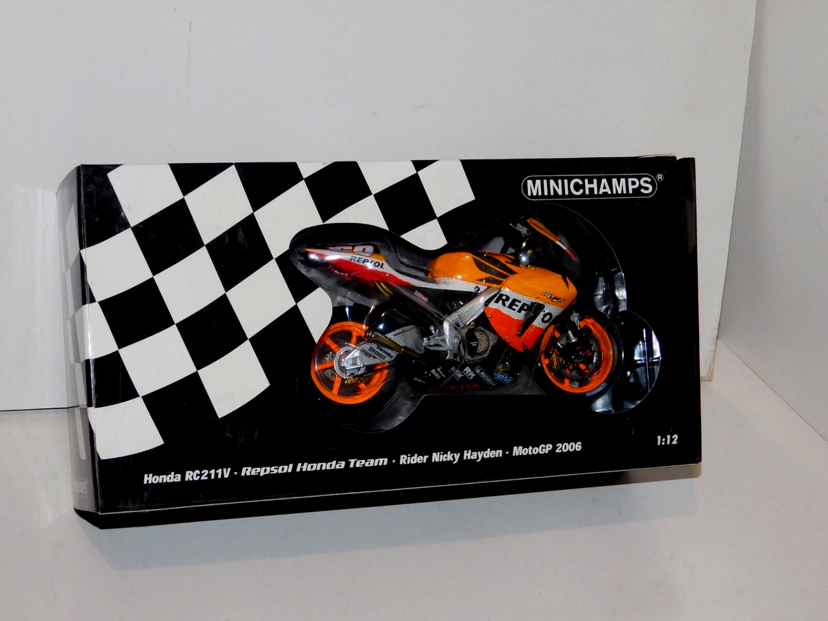 HONDA RC211V #69 MOTOGP 2006 N. HAYDEN WORLD CHAMPION MINICHAMPS