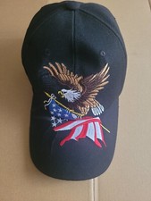 American Flag Embroidery Hat New 