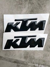 Coppia adesivi resinati 3D scritta KTM.