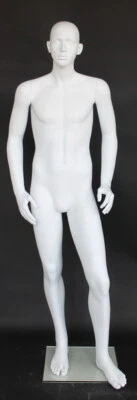 MANNEQUINSSHOP 5 ft 7 in H Small Size Male Adult Full Size Mannequin Teenage Boy White CB19WT
