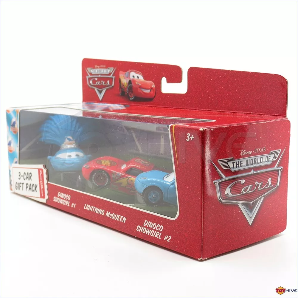 Disney Pixar Cars 3-Car Gift Pack Dinoco Showgirls & Lightning McQueen