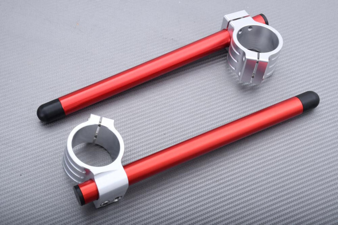 Bras de molette alu rouge 41mm pour moto Honda CBR400