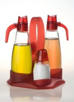 5 Teile Essig- Und ÖLflasche GewüRzstreuer Salzstreuer Essigspender ÖLspender