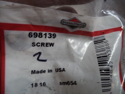 Briggs OEM NOS screw 698139 | eBay
