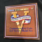 U.S. Mint World War Ii 50Th Anniversary Commemorative Coin And Victory Medal Set