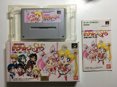 boxed NINTENDO SUPER FAMICOM Sailor Moon Super S Fuwa Panic 