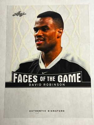 2012 Leaf Metal Holo LAMINATE PROOF MISSING AUTO FACES David Robinson Spurs