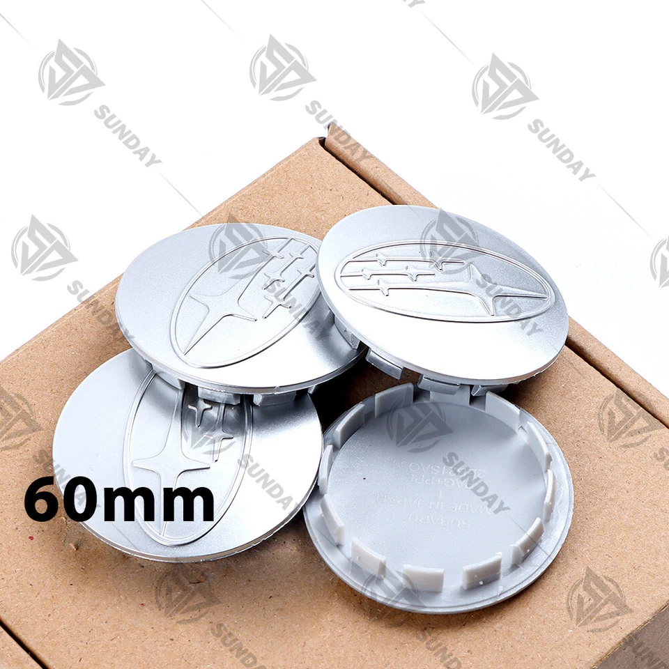 4pcs Wheel Center Cap For Forester Impreza 28821SA030X 60mm Silver Wheel Decor - Изображение 3 из 3