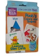 Disney Pooh's Colors and Shapes Flash Learning Cards New With Box Wear