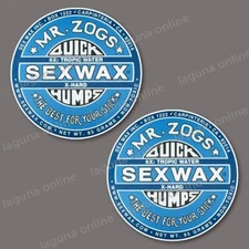 Mr Zogs SEX WAX Logo Gloss Weatherproof Decal Sticker 3-1