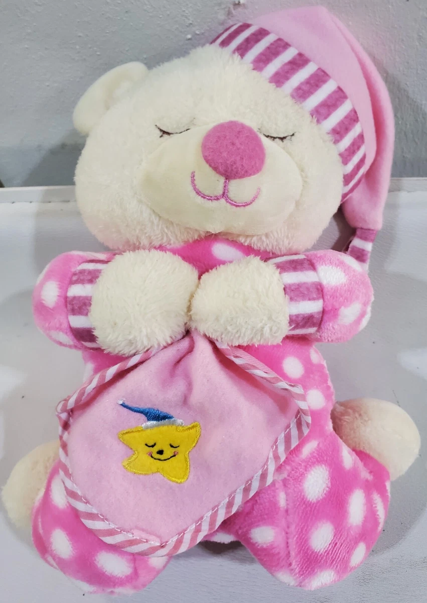 Plush 12 Pink Bear with Pink Bow (1 Set of 4)