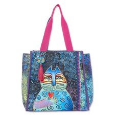 Laurel Burch Cat Wishing Love 21x14 Shoulder Tote LB6690