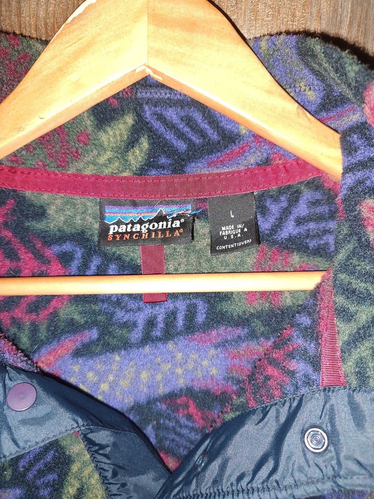 Vintage Large Patagonia Synchilla Fleece Sea Life Snap-T Pullover