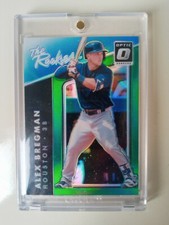 2017 Donruss Optic The Rookies Green Prizm Alex Bregman RC, S/N: 5/5