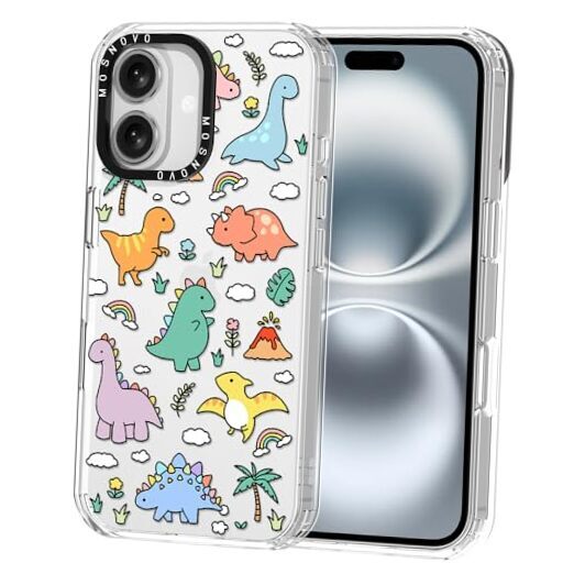 Case for [Buffertech 6.6ft Military-Grade Drop iPhone 16 Dinosaur Land