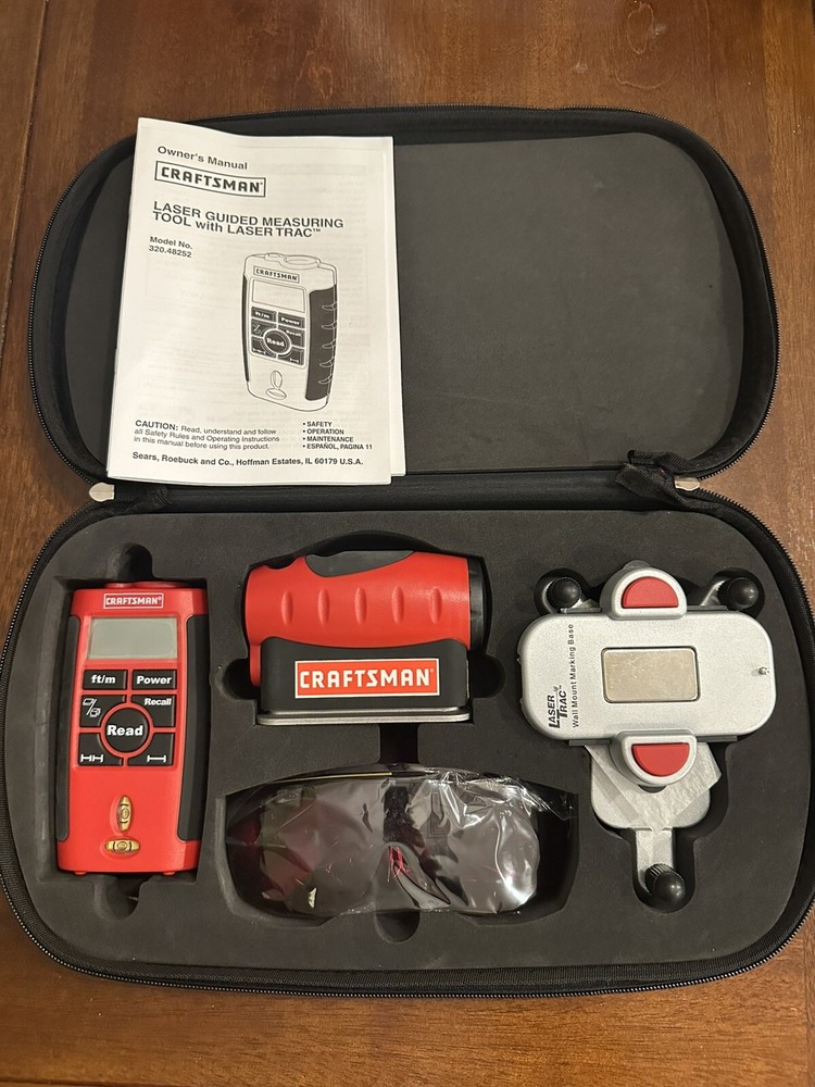 Craftsman Laser Level Trac Combo Kit 4 in 1 Measuring Tool Set / Brand New
