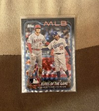 2024 Topps Series 1 Elites of the Game Super Box Silver Crackle SP Ohtani Betts