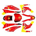 <!--F#f_0-->3M RED Decal Graphics Sticker Kit CRF110 CRF 110 Fairing PIT PRO Dirt Bike<!--F/-->