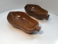 VINTAGE HONOLULU MONKEY WOOD POD PEPPERS DISH BOWL
