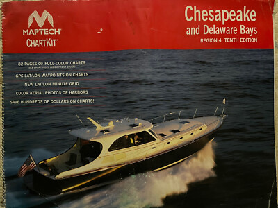 Maptech ChartKit Chesapeake and Delare Bay, Region 4, Edition 10.