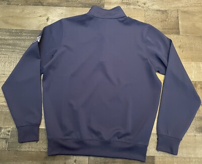Fairway Green F&G Tech Men's 1/4 Zip Golf Pullover Size S Navy