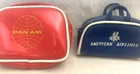 American Airlines Stewardess Barbie Vtg Blue Airline Pan Am Travel Tote Bag Case