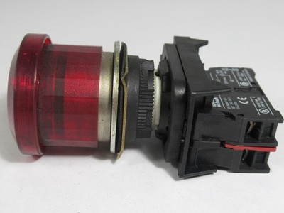 Sprecher + Schuh Series D5 2-Pos Illuminated Emergency Push Button 1NC USED
