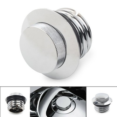 Flush Pop Up Reservoir Tankdeckel mit Entlüftungsschraube für Harley Chrom