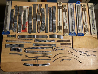 Stainless Steel Vintage Watch Band Men's And Women’s Lot Some 10k GF Some NOS