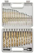 10055L Hex Shank Drill Bit Set, 30 Pc, Titanium Coated Metal Drill Bits, Quic...