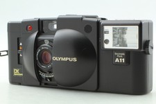 N MINT Olympus XA3 35mm Point Shoot Film Camera w/A11 Flash Black From JAPAN