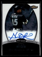 2008 Finest Moments Autographs Alex Rios Auto Toronto Blue Jays #FMA-AIR