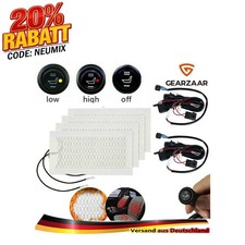 2 Set Auto Carbon Universal Sitzheizung Nachrüstsatz Heizmatten PKW KFZ 2 Stufen