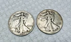 2) 1940  Walking Liberty Half Dollars  U.S 90% Silver