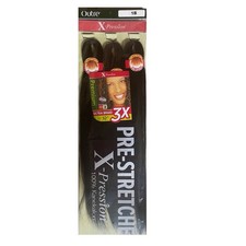 Outre X-pression Hair Extensions 52" Ultra Braid Pre-Stretched 1B