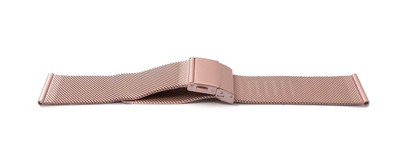 Armband Milanaise aus Metall für Fitbit Versa 1 2 Lite Smartwatch in Rosa
