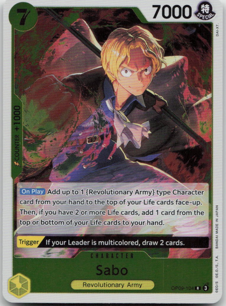 Sabo (104) OP09-104 Emperors in the New World Foil